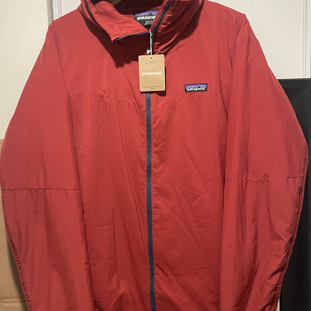 Patagonia Red Windbreaker Lightweight Outdoor Jacket